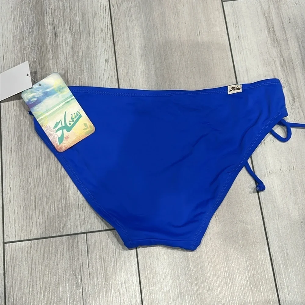 Hobie blue solid swim bikini bottom size small